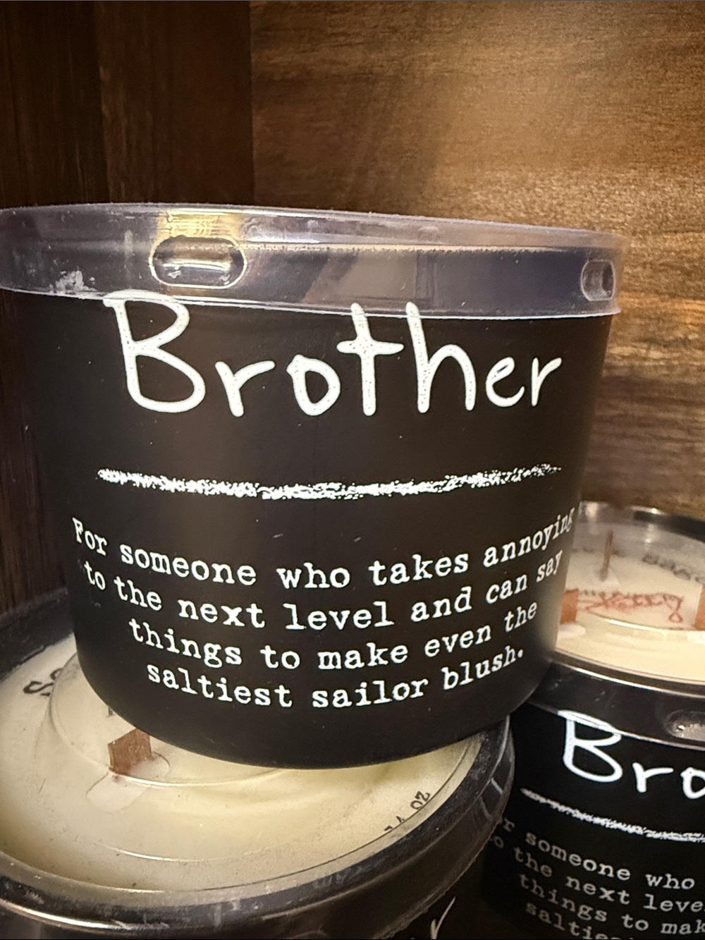 Primitives by Kathy Black 'Brother' Decorative Candle